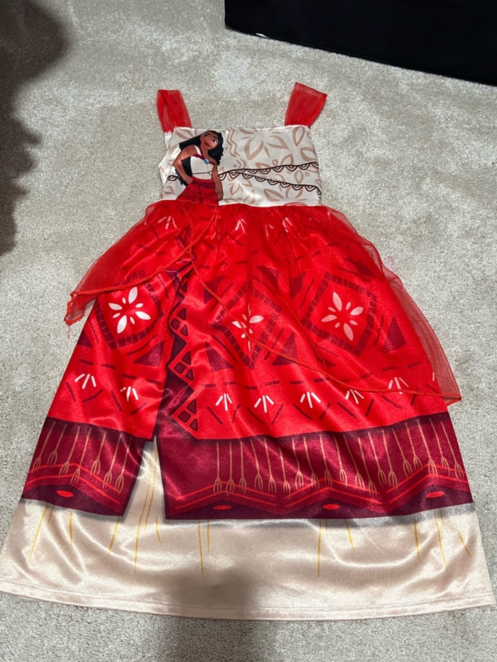 Girls Red Moana Dress